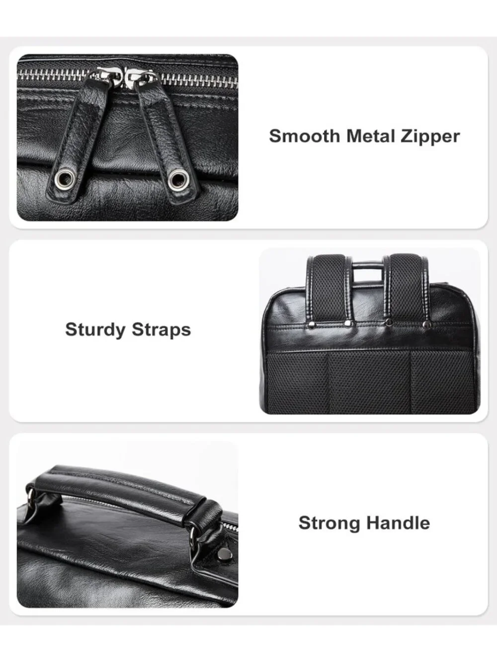 Vintage Leather Backpack for 15.6